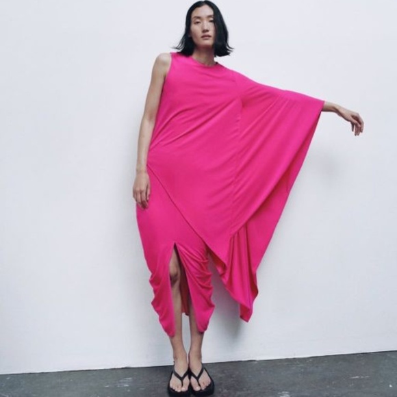 ZARA DRAPED SIDE SKIRT SIZE M - Picture 1 of 7
